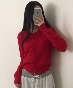 セルナカールカーディガン(6color) RED