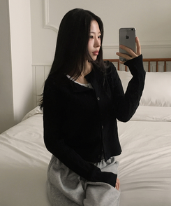 セルナカールカーディガン(6color) BLACK