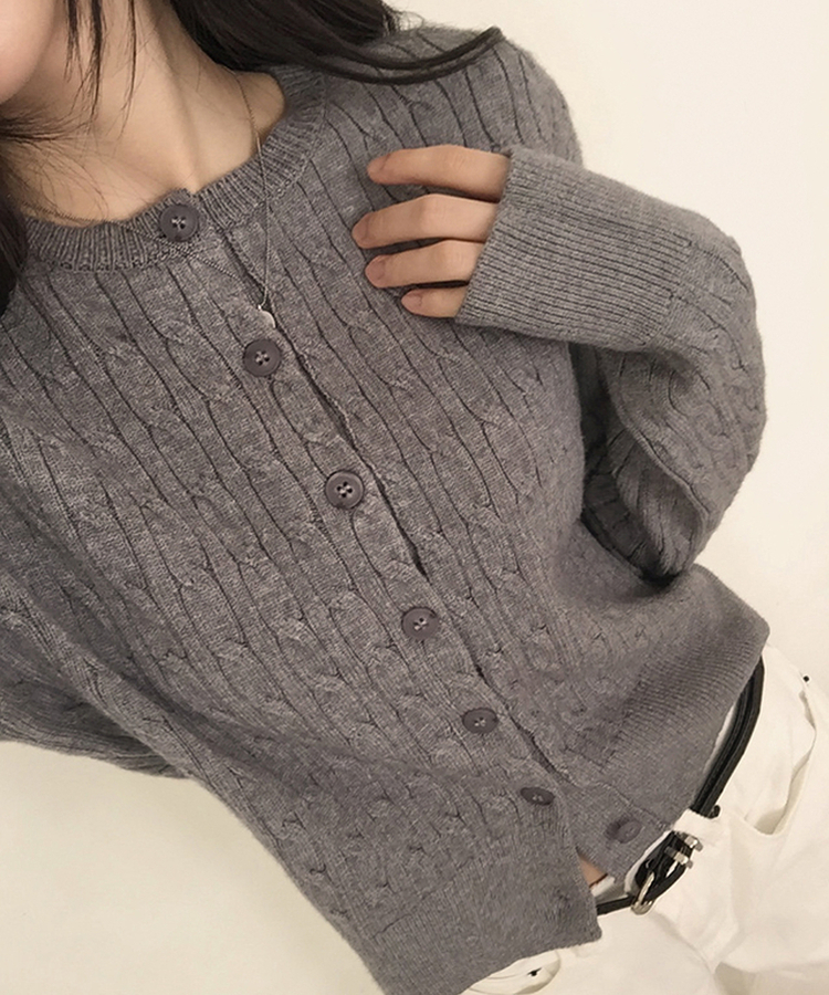セルナカールカーディガン(6color) GREY