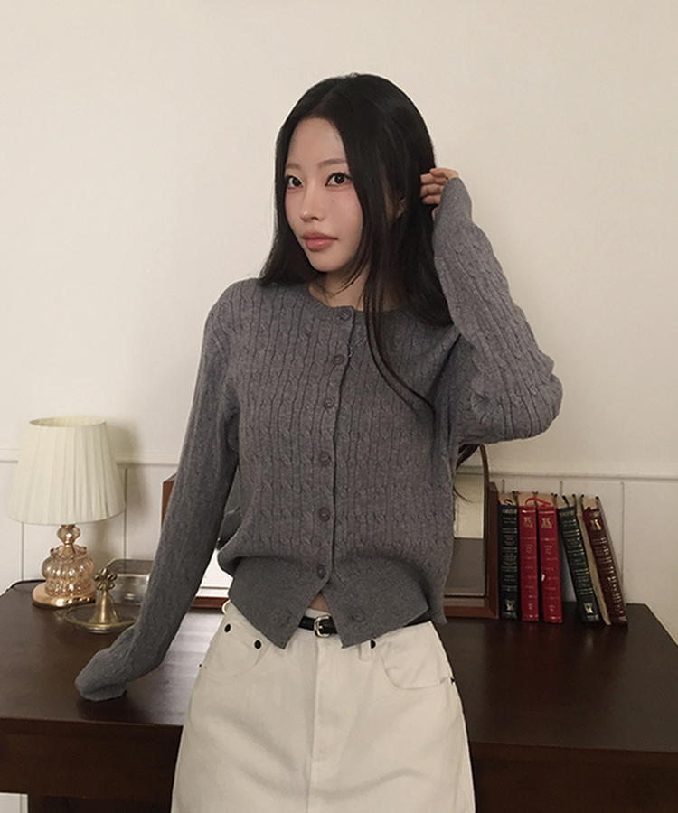 セルナカールカーディガン(6color) GREY