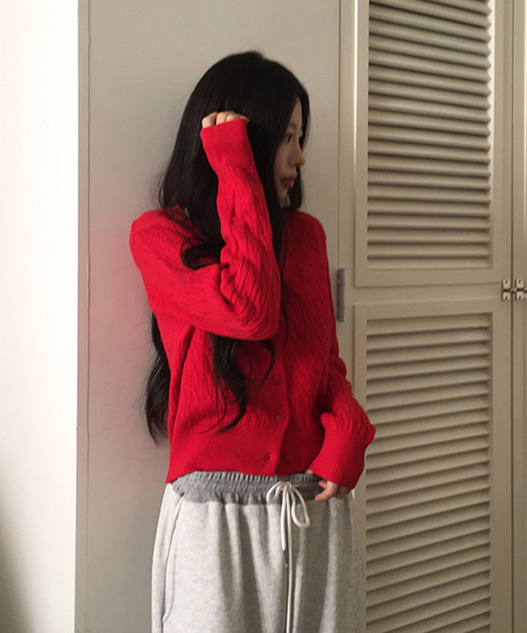 セルナカールカーディガン(6color) RED