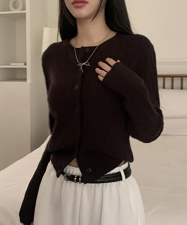 セルナカールカーディガン(6color) DARK BROWN