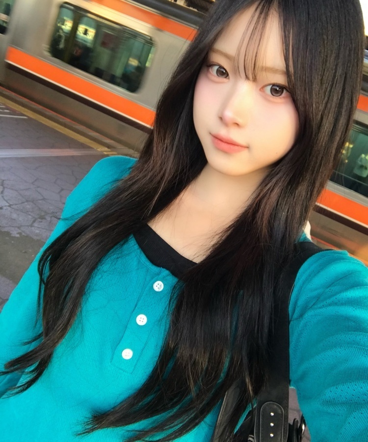 ヘンリーネックベーシック長袖トップス TEAL