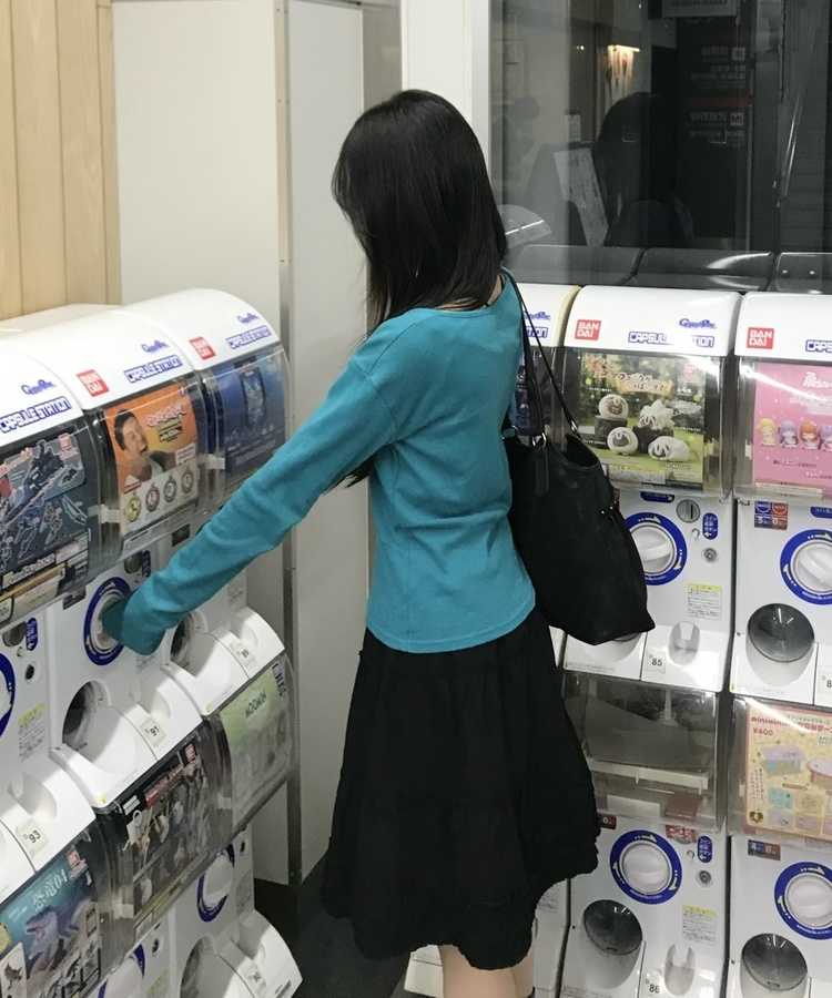 ヘンリーネックベーシック長袖トップス TEAL