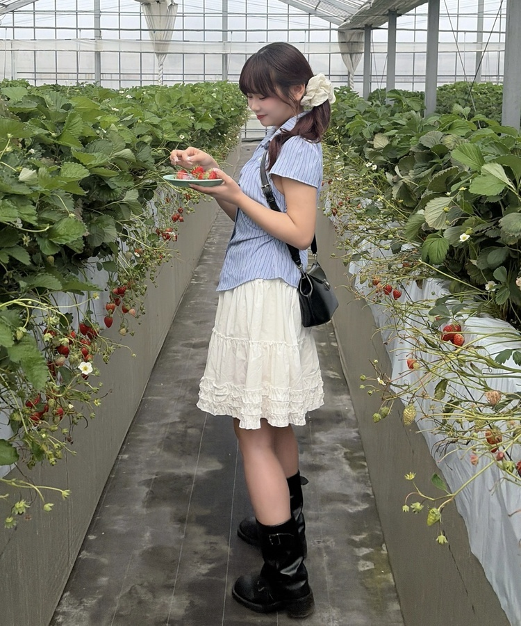 ティアードフリルスカート IVORY