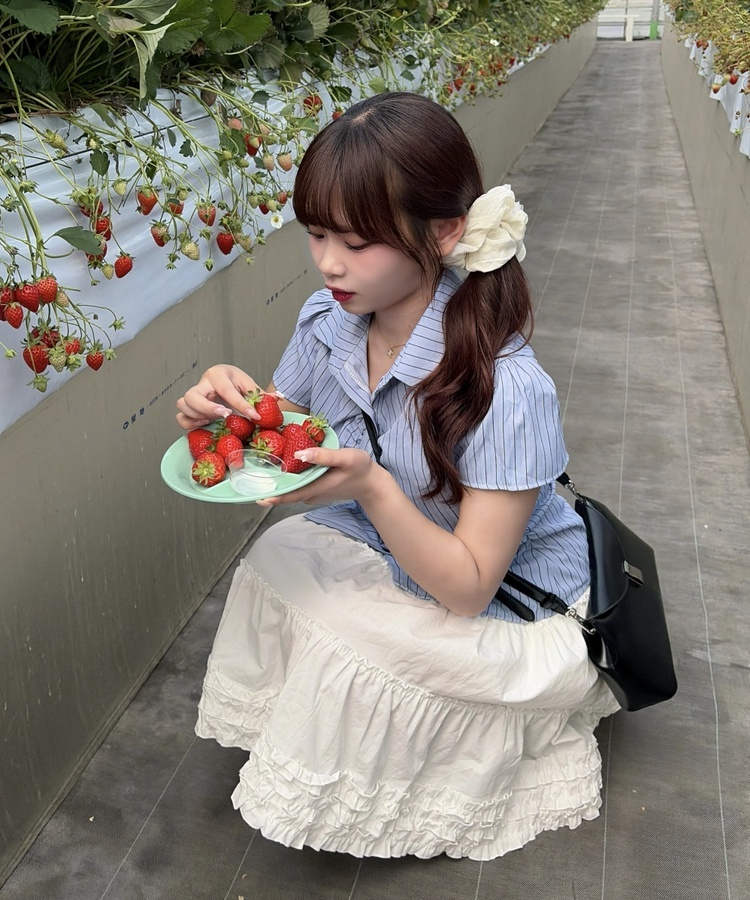 ティアードフリルスカート IVORY