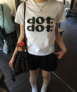 ドットロゴTシャツ WHITE
