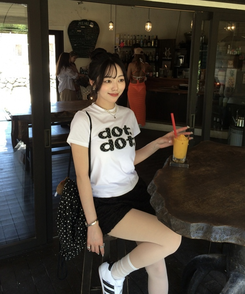 ドットロゴTシャツ WHITE