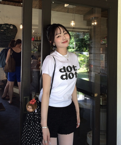 ドットロゴTシャツ WHITE