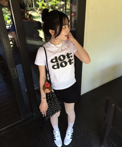 ドットロゴTシャツ WHITE