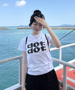 ドットロゴTシャツ WHITE