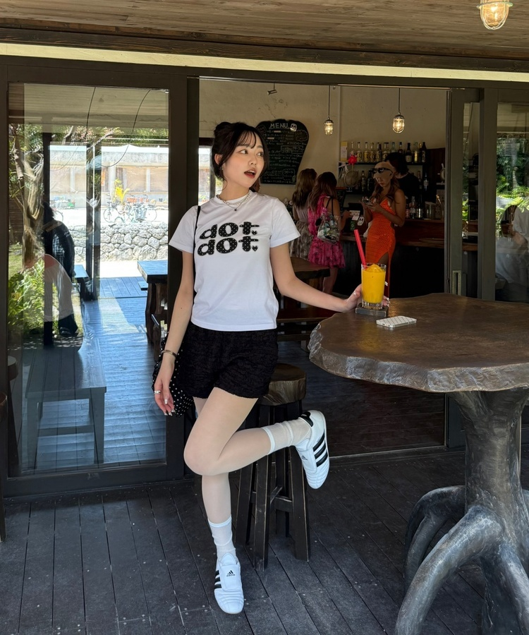 ドットロゴTシャツ WHITE