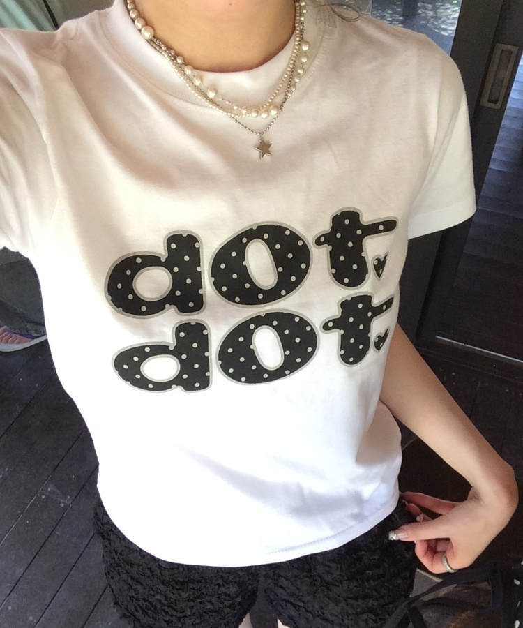 ドットロゴTシャツ WHITE