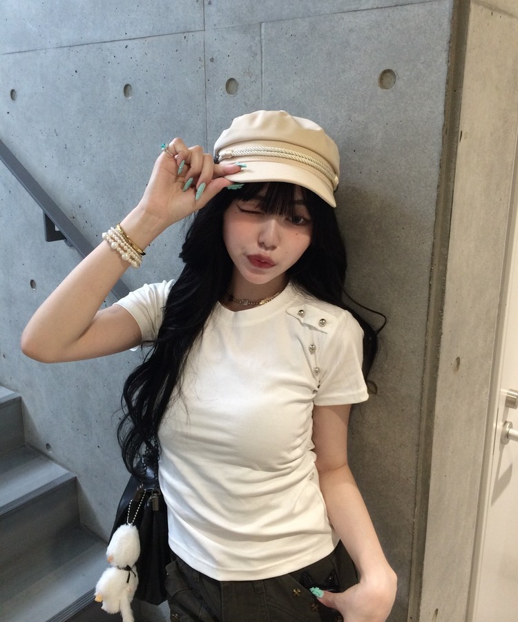 로프 포인트 마린 캡 베이지