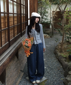 フラワーハンチングキャップ WHITE