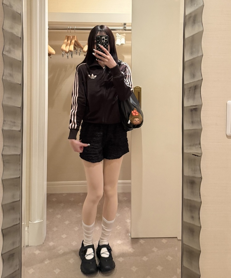 통굽 스트랩 슈즈 블랙