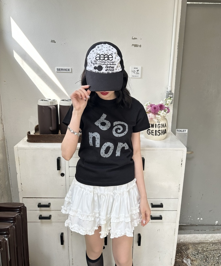 ヴィンテージロゴ半袖Tシャツ BLACK