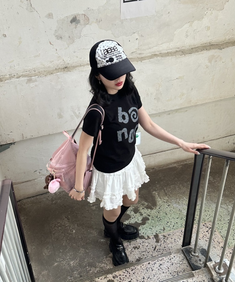 ヴィンテージロゴ半袖Tシャツ BLACK