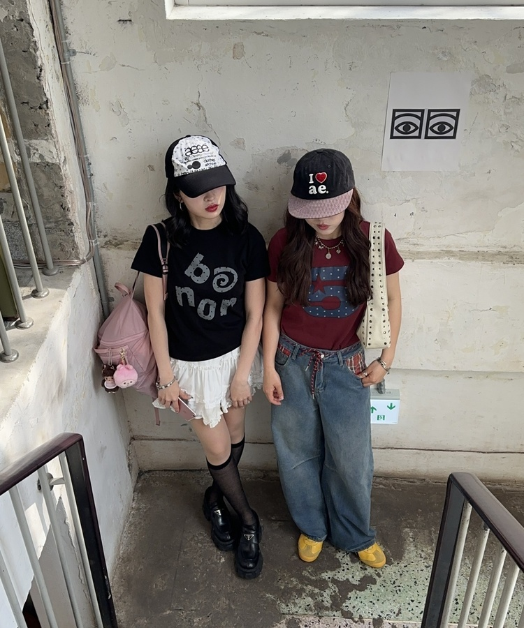 ヴィンテージロゴ半袖Tシャツ BLACK