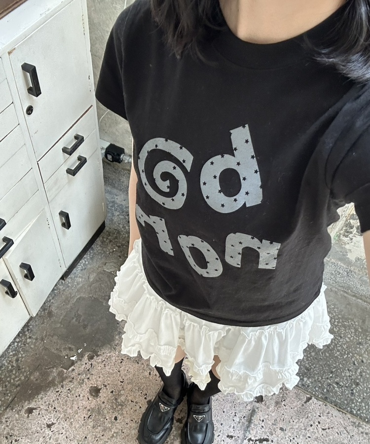 ヴィンテージロゴ半袖Tシャツ BLACK