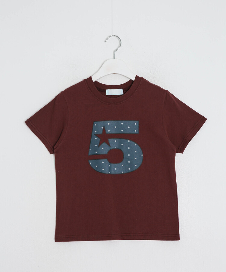 ナンバードットクロップ半袖Tシャツ