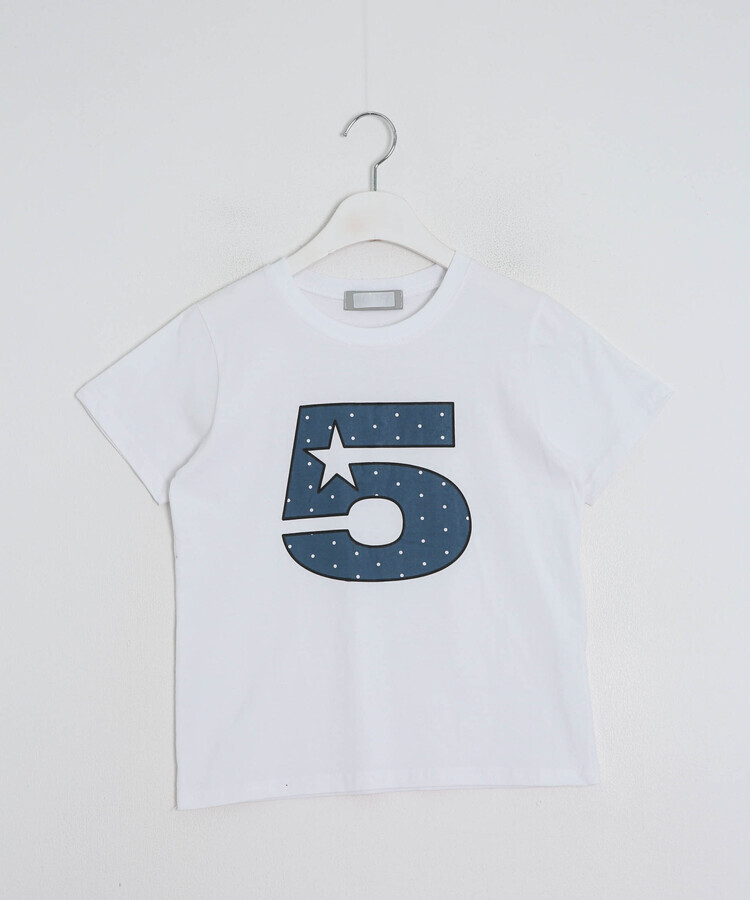 ナンバードットクロップ半袖Tシャツ