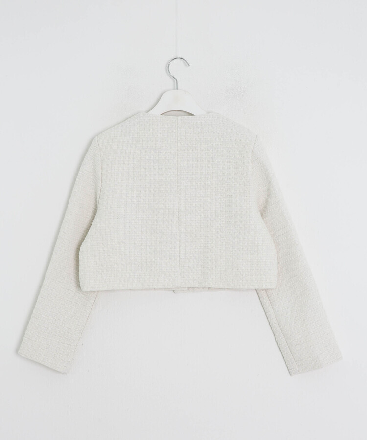 ツイードクロップドジャケット