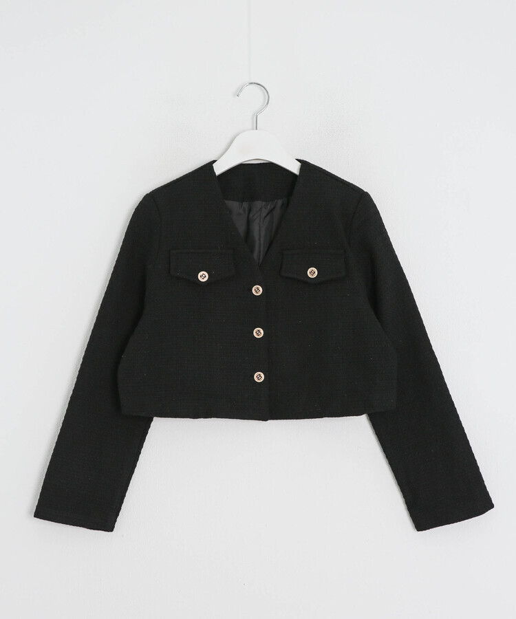 ツイードクロップドジャケット