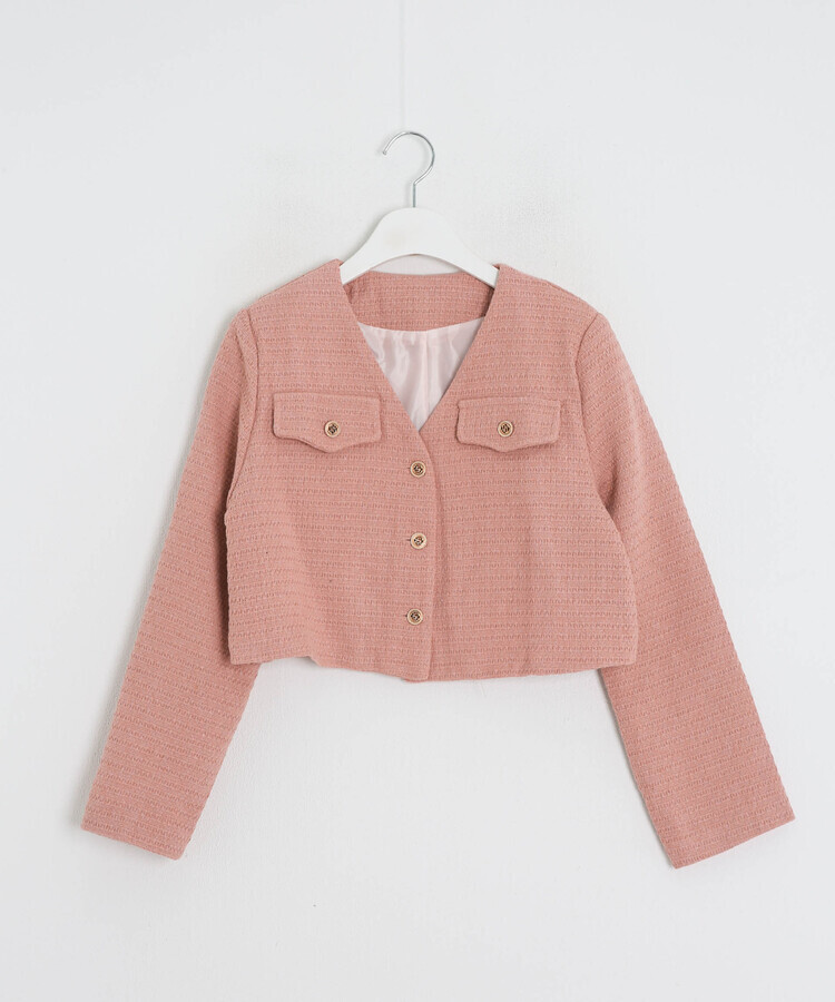 ツイードクロップドジャケット