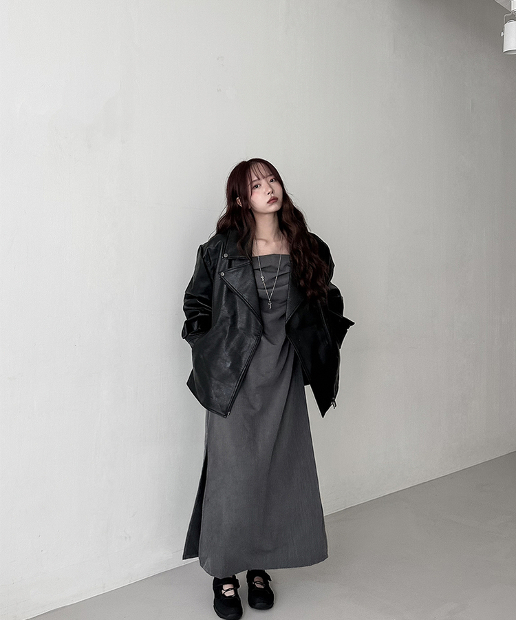 チャードキャミソールワンピース GREY