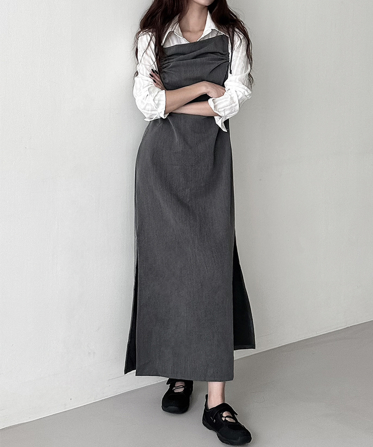 チャードキャミソールワンピース GREY