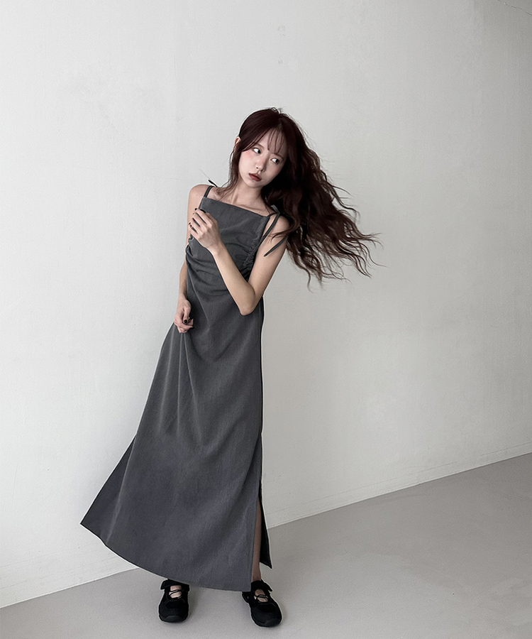 チャードキャミソールワンピース GREY