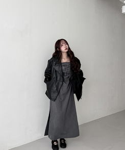 レザーオーバーライダージャケット BLACK