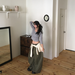 ペンダントデイリー7分Tシャツ(7color) MERANGE GRAY