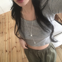 ペンダントデイリー7分Tシャツ(7color) MERANGE GRAY