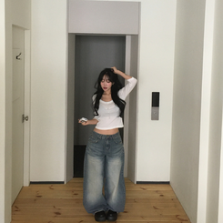 ペンダントデイリー7分Tシャツ(7color) IVORY