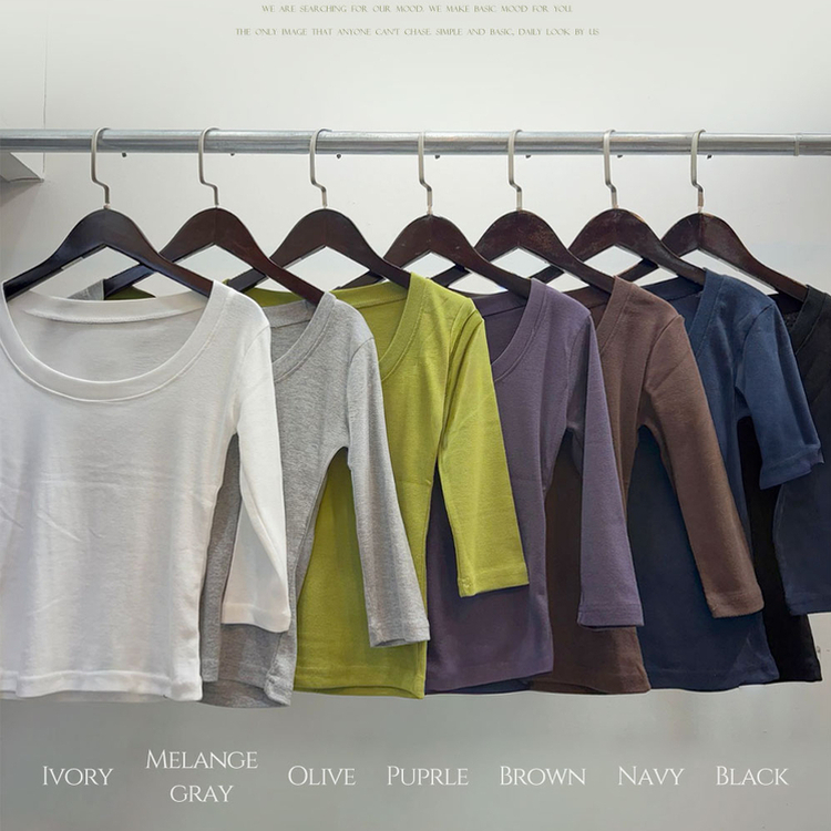 ペンダントデイリー7分Tシャツ(7color)