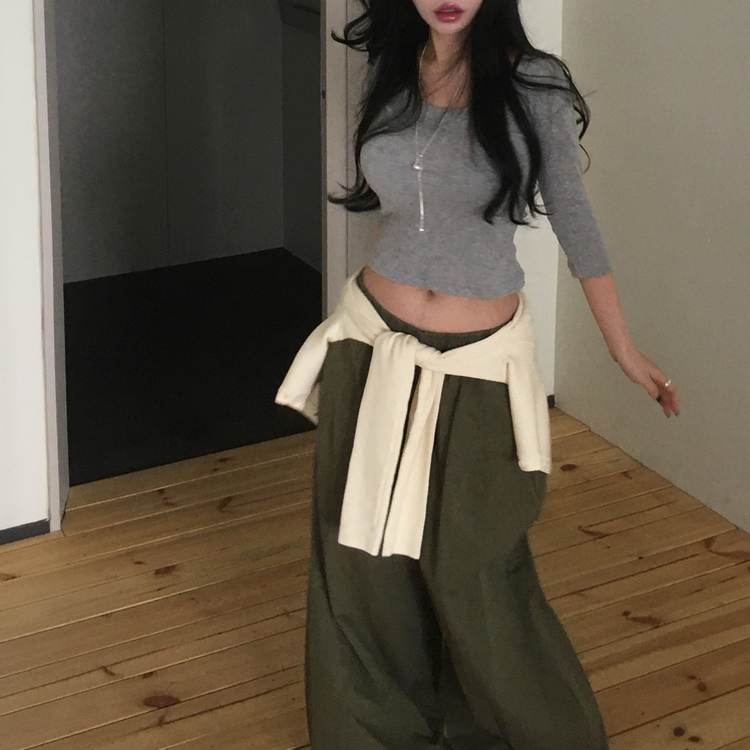 ペンダントデイリー7分Tシャツ(7color) MERANGE GRAY