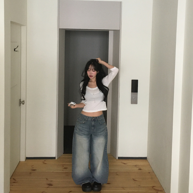 ペンダントデイリー7分Tシャツ(7color) IVORY