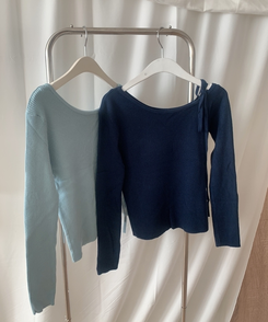 ワンオフリボンニット(6color)