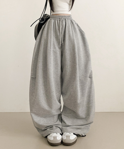 ピンテックカーブワイドパンツ GREY