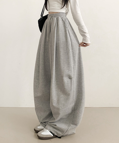 ピンテックカーブワイドパンツ GREY