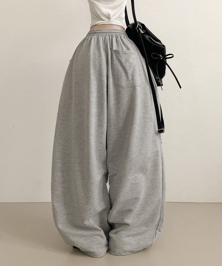 ピンテックカーブワイドパンツ GREY