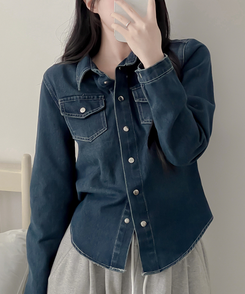 ディープウェーブデニムシャツ DEEP DENIM