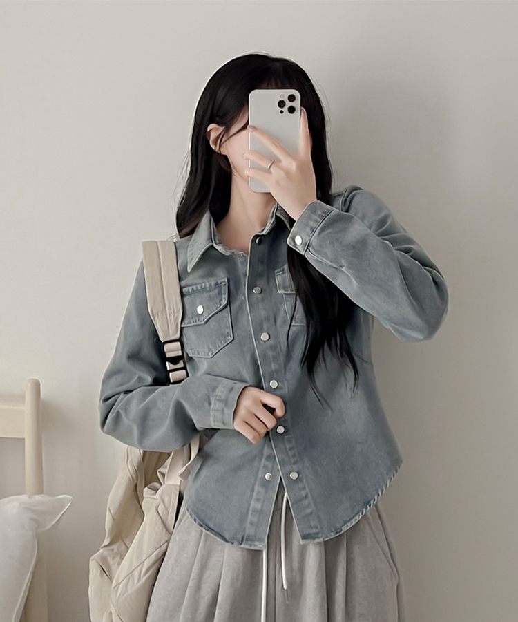 ディープウェーブデニムシャツ LIGHT DENIM