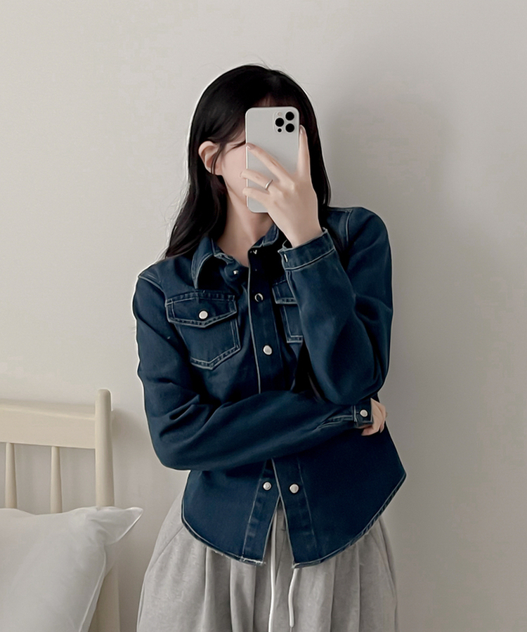 ディープウェーブデニムシャツ DEEP DENIM