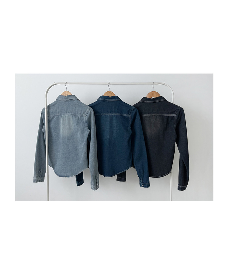 ディープウェーブデニムシャツ