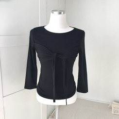 スリムリボン7分袖Tシャツ