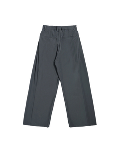 【丈別】ピンタックカットワイドスラックス