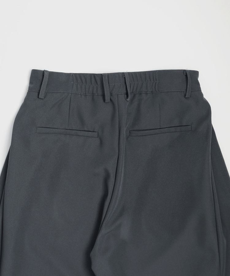 【丈別】ピンタックカットワイドスラックス